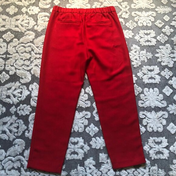 Banana Republic Hayden, Red, Polyester, Pull-on, Dressy,Trousers/Pants, Sz Small - Picture 2 of 8